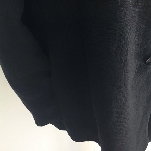 Jones New York Linen blend black fully lined 3 button blazer size 24W - Picture 7 of 14